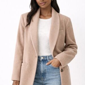 Stephanie Andrews Camel Blazer | Size 12 | Classic Tailored Jacket